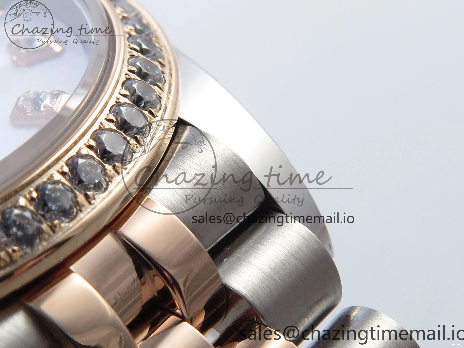 MiroTime 0324 DateJust 31 278381RBR ARF 1:1 Best Edition 904L Steel White Diamonds Dial Diamonds Bezel on SS RG Jubilee Bracelet ETA Versatile 392